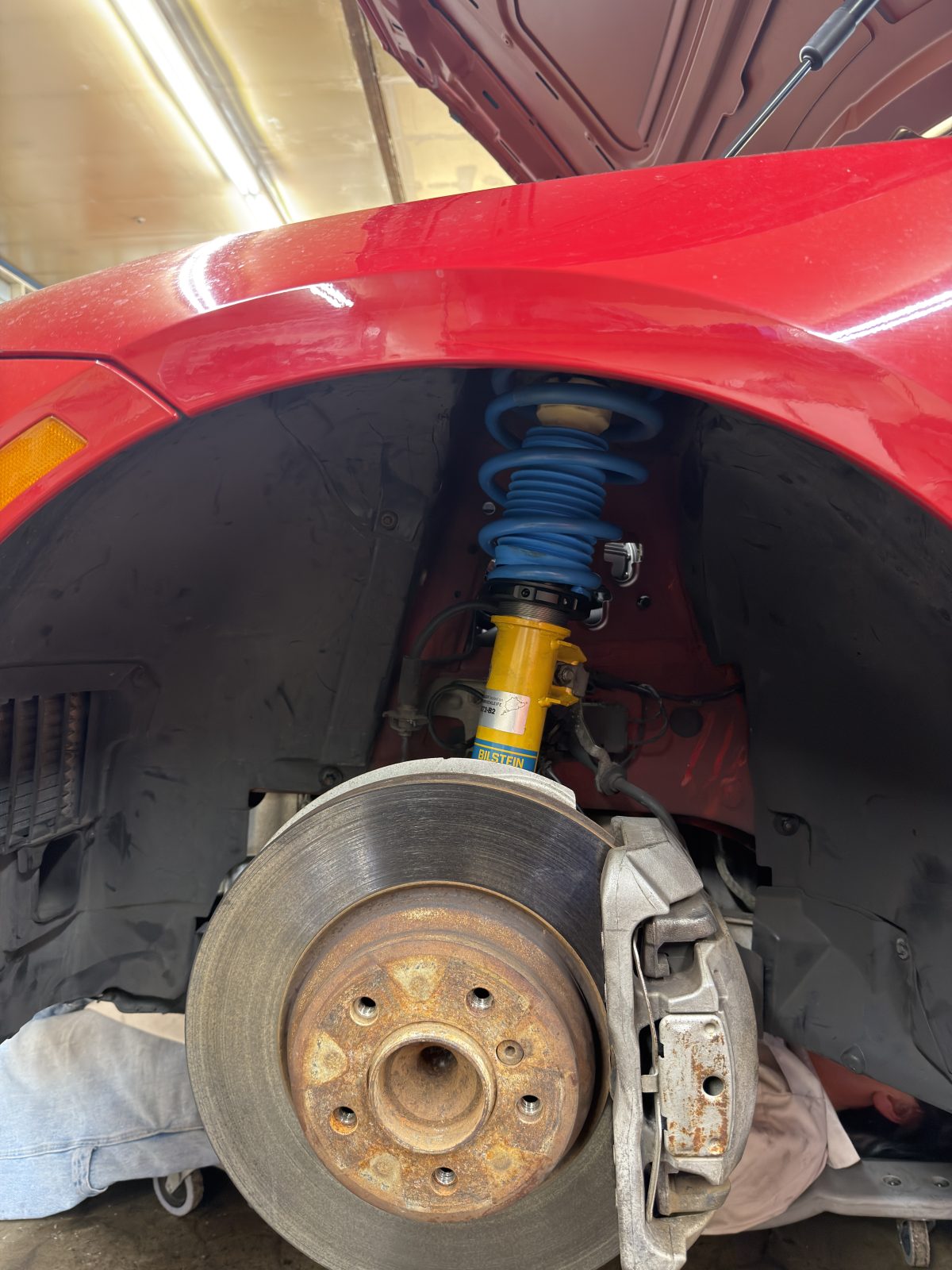 BMW E92 335i in for a Bilstein coilover suspension install — Blue Rocket Performance, Portland & Milwaukie Oregon
