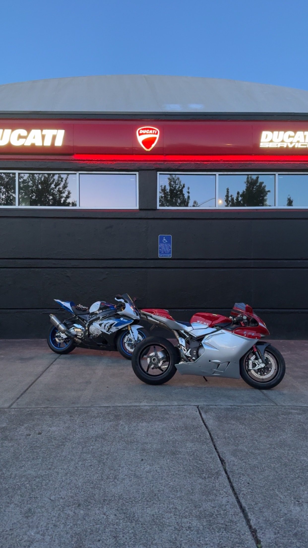 BMW S1000RR and MV Agusta F4 high-performance sportbike work — Blue Rocket Performance, Portland Oregon