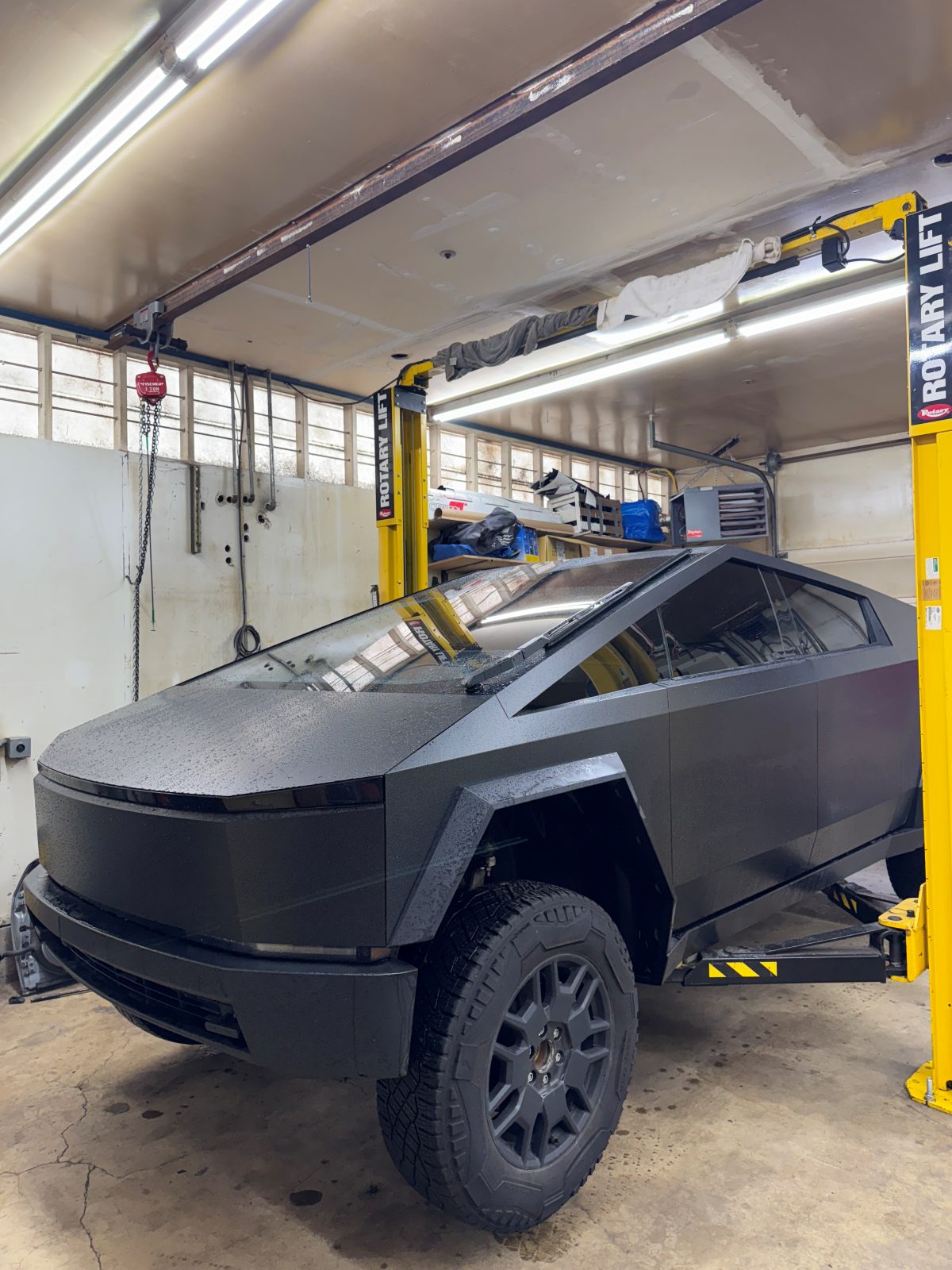 Tesla Cybertruck vinyl wrap and service — Blue Rocket Performance, Portland Oregon